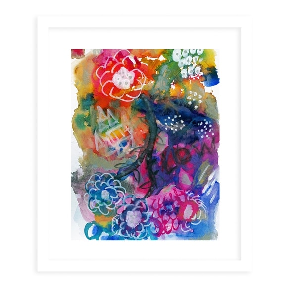 FLOW White Framed Giclee Print By Olivia St. Claire