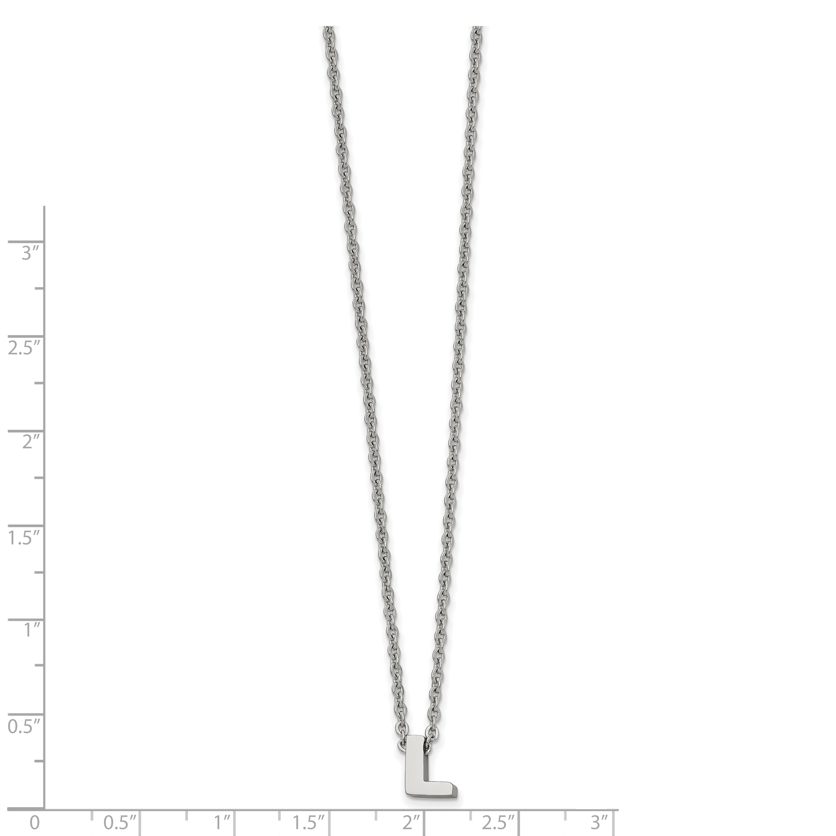 Stainless Steel Polished Black Enamel with Crystals W//2inch Ext Necklace 16 Inch Jewelry Gifts for Women