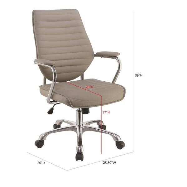 Coaster - Adjustable Height Office Chair with Padded Arm