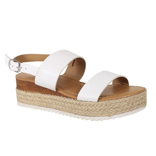 low platform espadrille sandals