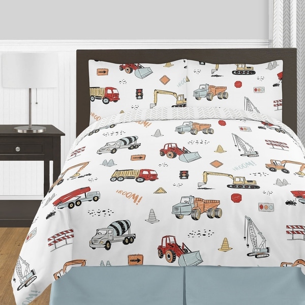 Boy Zone Construction Trucks Cotton Quilt 4 Pc Twin Size Set Sheet Set Pinnacleoilandgas Com