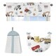 preview thumbnail 6 of 4, Sweet Jojo Designs Construction Truck Boy 11pc Nursery Crib Bedding Set - Grey Yellow Orange Red and Blue Transportation