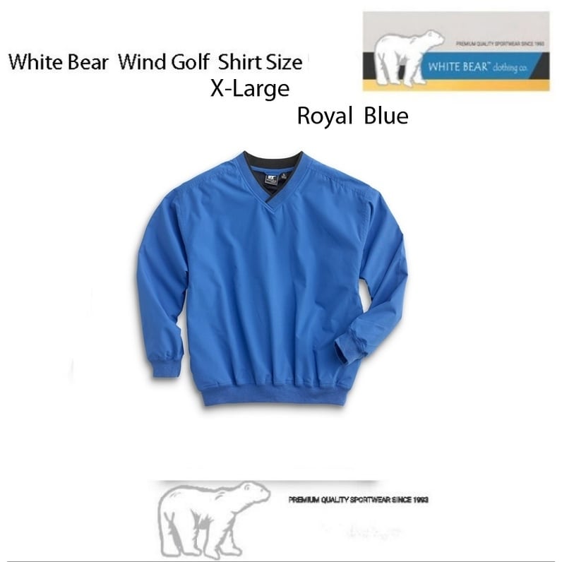 Shop Men S Golf Wind Shirt Size Xl Color Royal On Sale Overstock 30712280