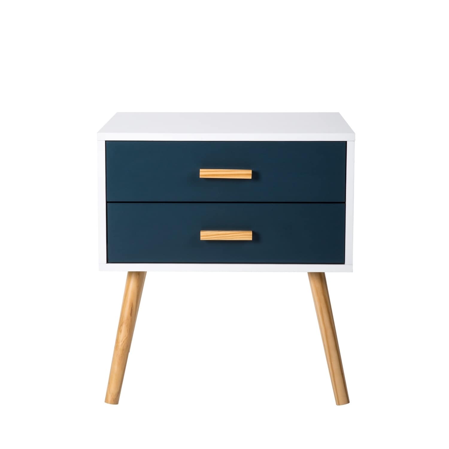 Shop Black Friday Deals On Solid Wood Legs Bedside Table With Drawers Nightstand For Small Spaces And Bedroom Set Of 2 On Sale Overstock 30712365