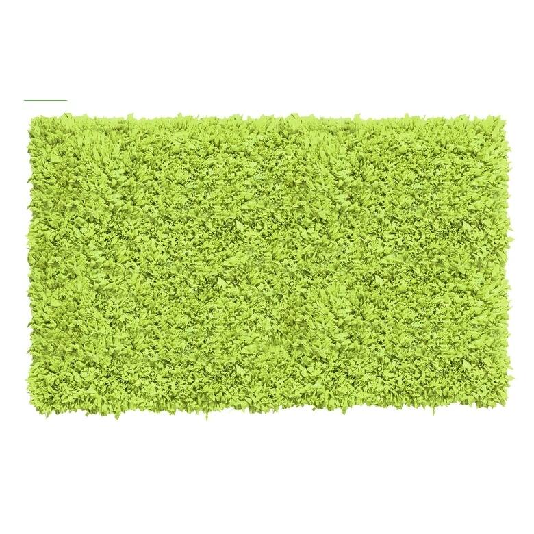 Jersey Shaggy Living Room Rug, Washable Area Rugs, Non Slip Runner Rugs, Runner, Soft Foldable Carpet, Easy To Clean, 5' x 8'