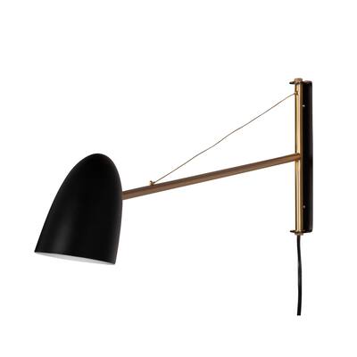 Curvilinear Wall Lamp - Matte Black