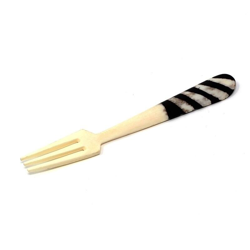 Handmade Natural Bone Batiked Appetizer Set, 3-Piece (Kenya)