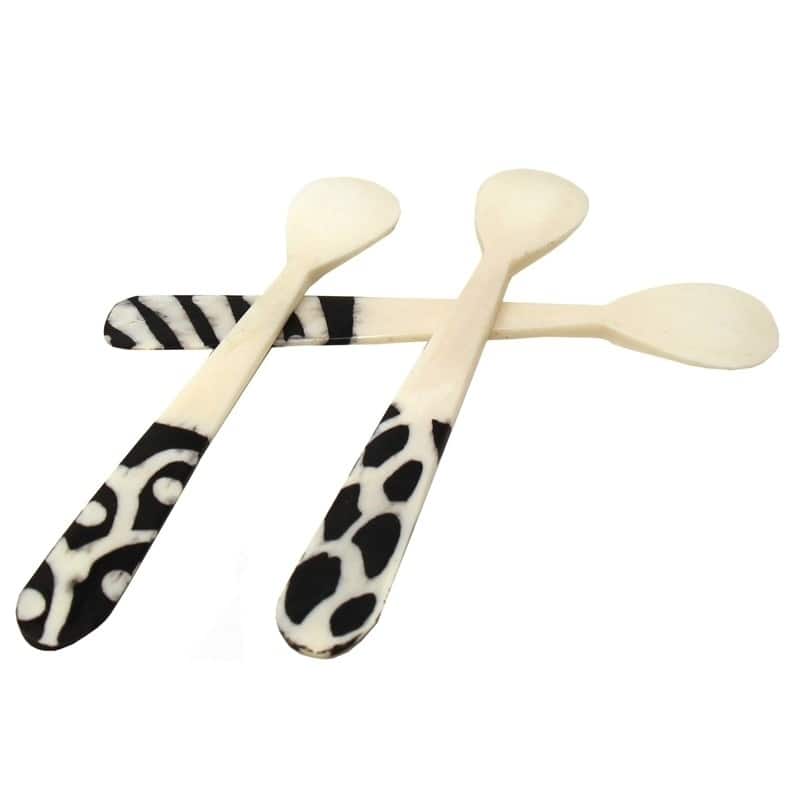 Handmade Natural Bone Batiked Appetizer Set, 3-Piece (Kenya)