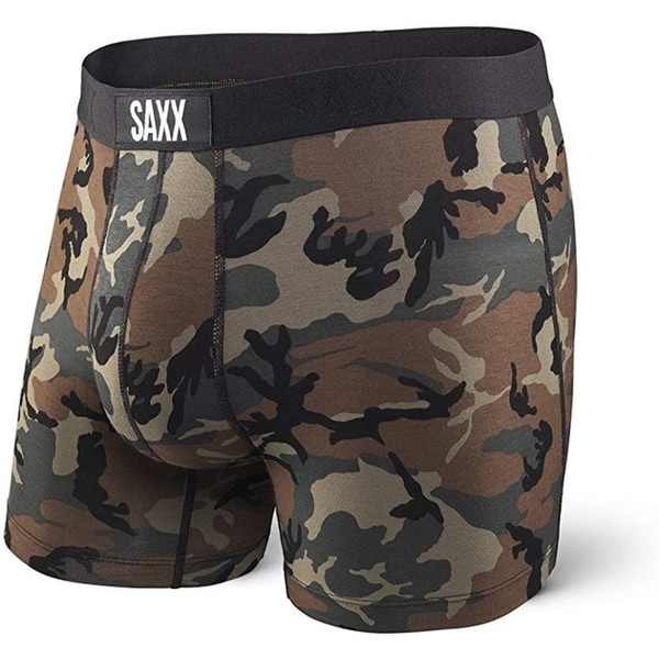 Shop Saxx SXBM35 Men's Vibe Boxer Brief with BallPark Pouch, Woodland ...