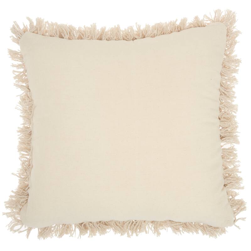 Mina Victory Life Styles Natural Throw Pillow, (18" x 18")