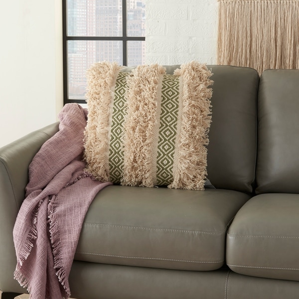 clay colored pillows