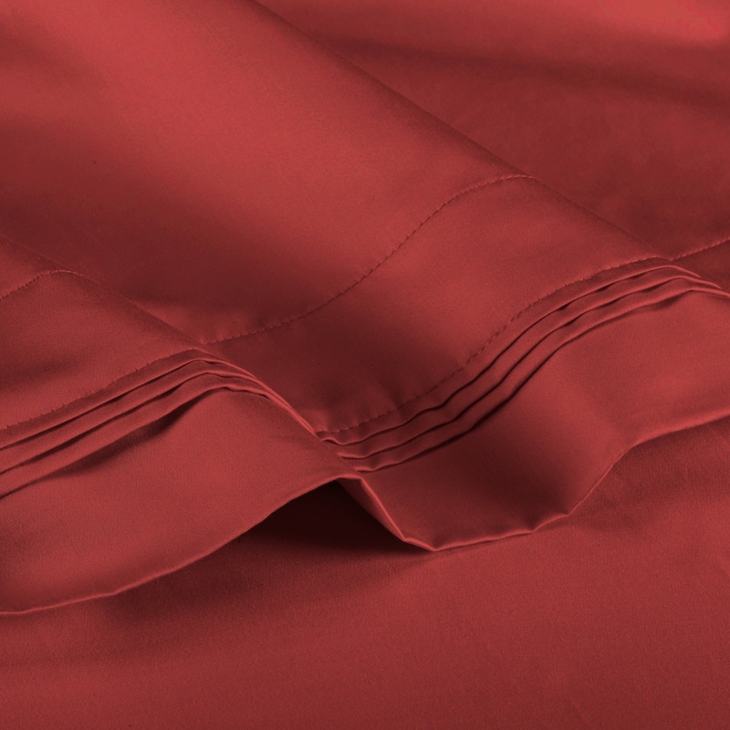 Superior Egyptian Cotton 1000 Thread Count Solid Pillowcase Set (Set of 2) - Burgundy - King