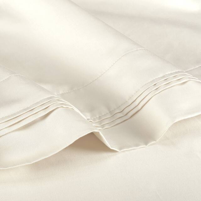 Superior Egyptian Cotton 1000 Thread Count Solid Pillowcase Set (Set of 2) - Ivory - King
