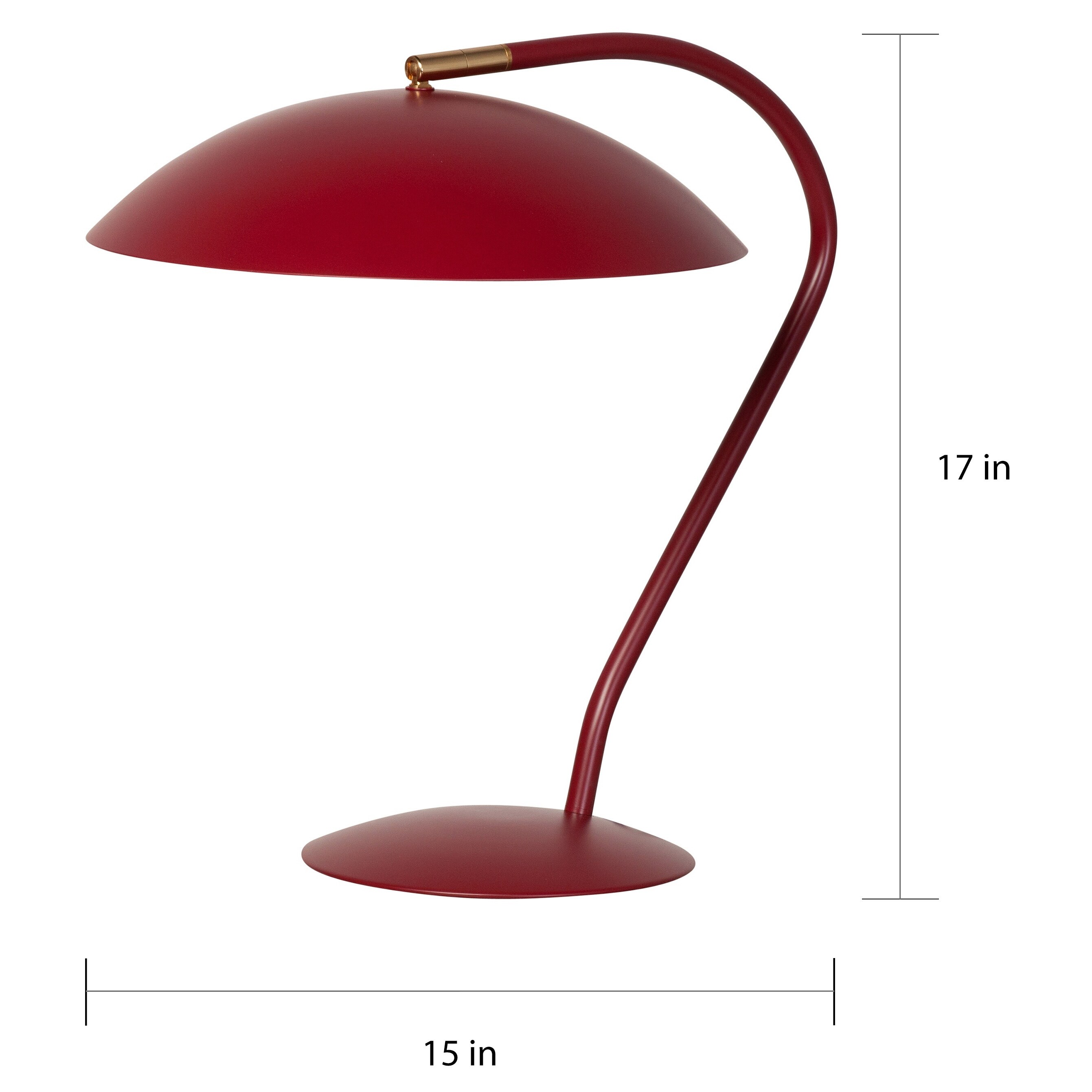 Carson Carrington Ullersatter Mid Century Modern Matte Red Mid Century Modern Matte Red
