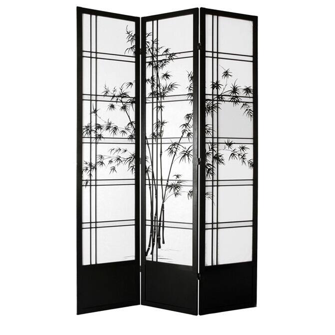 Handmade Bamboo Tree 84-inch Shoji Screen (China)