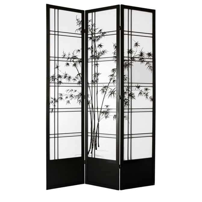 Handmade Bamboo Tree 84-inch Shoji Screen (China)