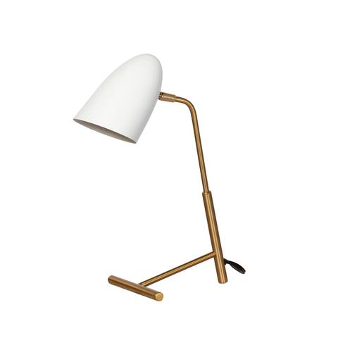 Curvilinear Table Lamp - Matte White