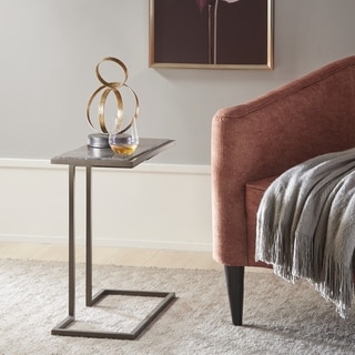 Madison Park  Christopher Dark Brown/ Antique Bronze Accent Table