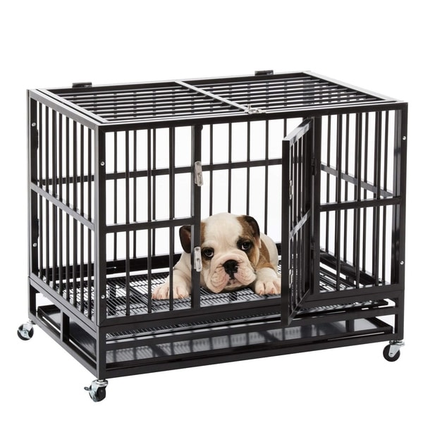 heavy duty dog crate tray