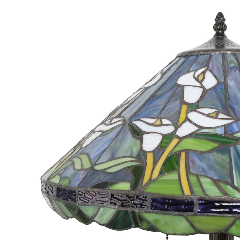 Tiffany-style Calla Lilly Floor Lamp