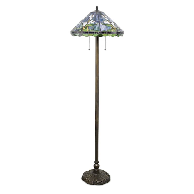 Tiffany-style Calla Lilly Floor Lamp