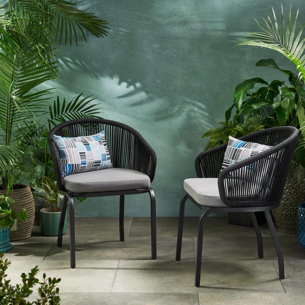 Boynton Outdoor Club Chair (Set of 2) by Christopher Knight Home