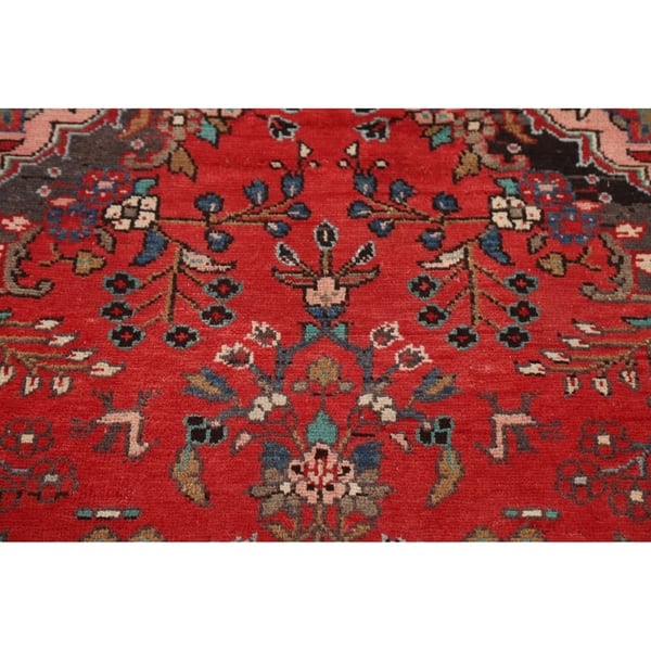 Shop Lilian Persian Vintage Floral Red Runner Rug Handmade Kitchen