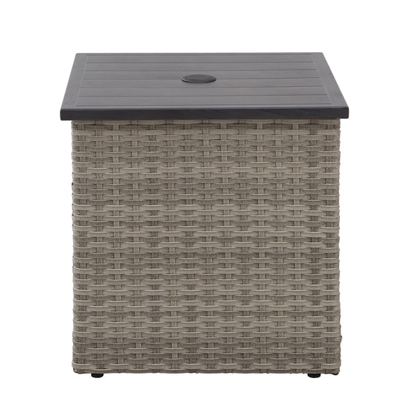 side table with umbrella stand
