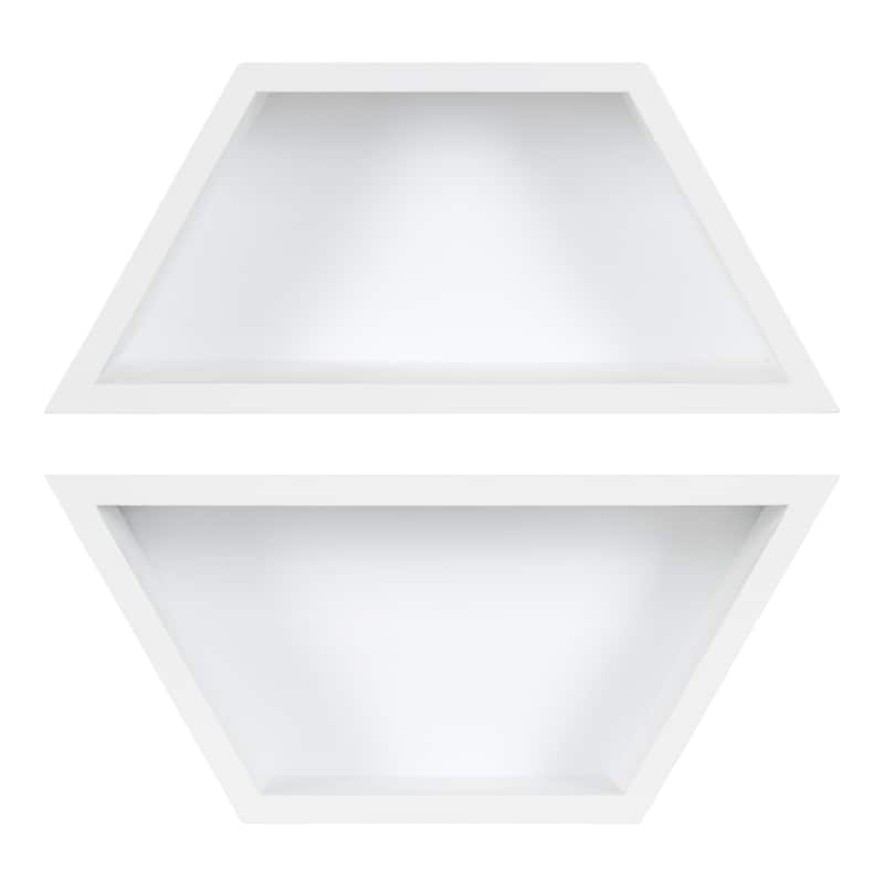 Kate and Laurel Camellia Wall Shelf Set, Set of 2 - 2 Piece