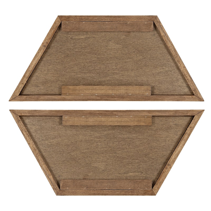 Kate and Laurel Camellia Wall Shelf Set, Set of 2 - 2 Piece