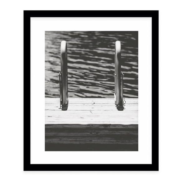 DIVE Black Framed Giclee Print By Ann Hudec