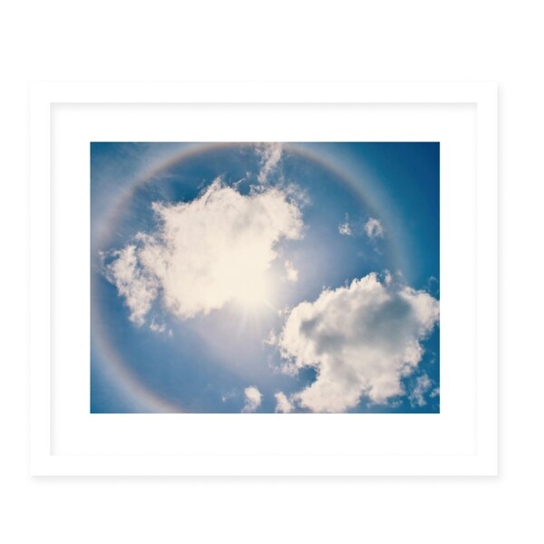 HALO White Framed Giclee Print By Robin Delean