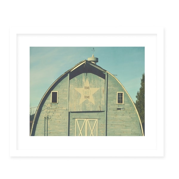 LAND THAT I LOVE HOME SWEET HOME White Framed Giclee Print By Robin Delean