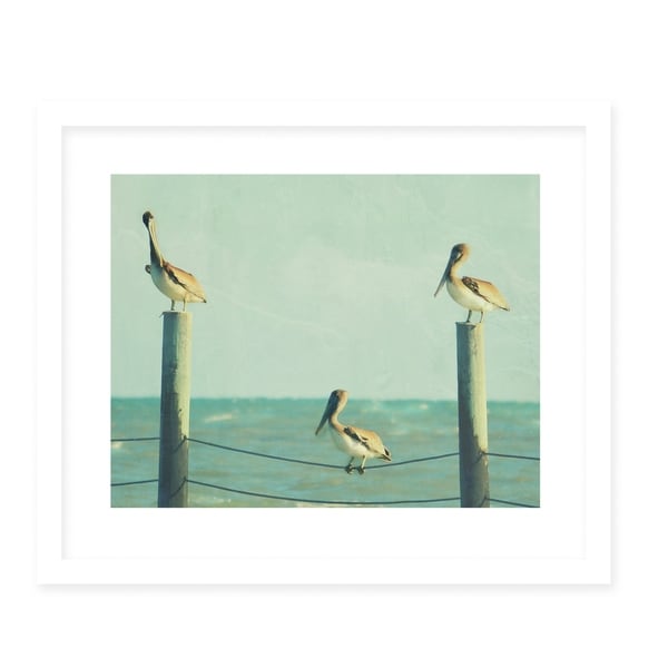NOSTALGIA White Framed Giclee Print By Robin Delean