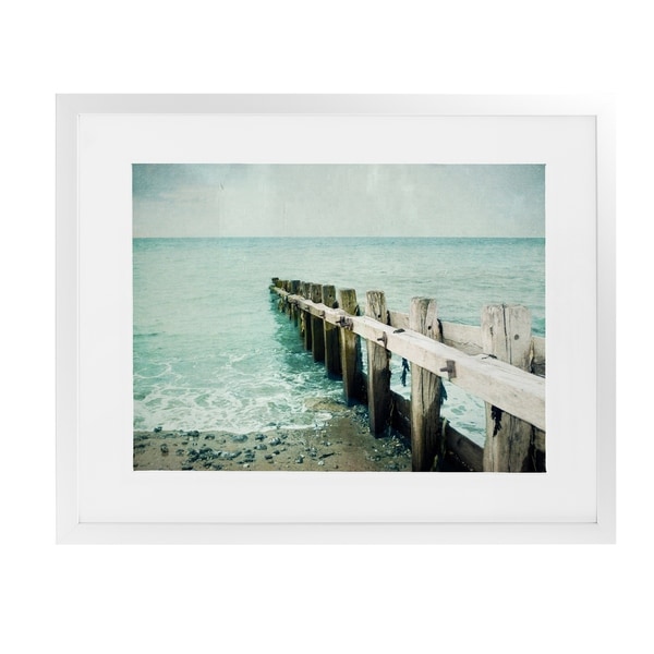 JETTY White Framed Giclee Print By BomoBob