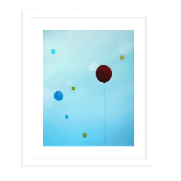 YOU BRIGHTEN MY DAY White Framed Giclee Print By Robin Delean