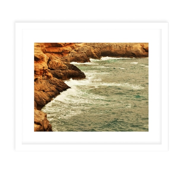 BEACH ISLAND THREE White Framed Giclee Print By Jolina Anthony