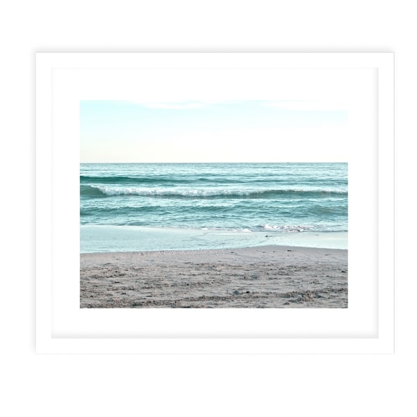 SEASIDE TWO White Framed Giclee Print By Jolina Anthony