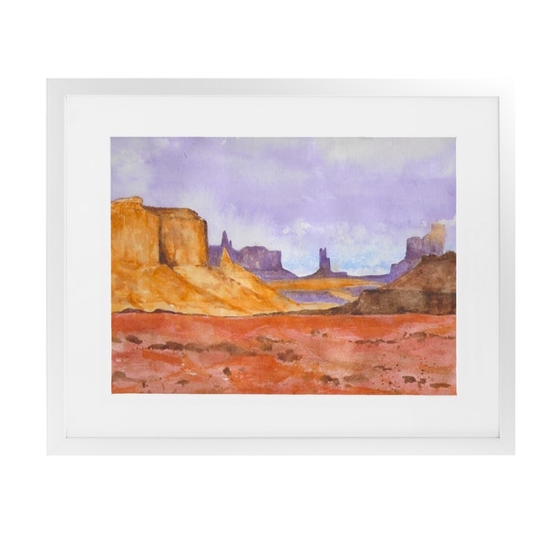 DESSERT White Framed Giclee Print By Jayne Conte