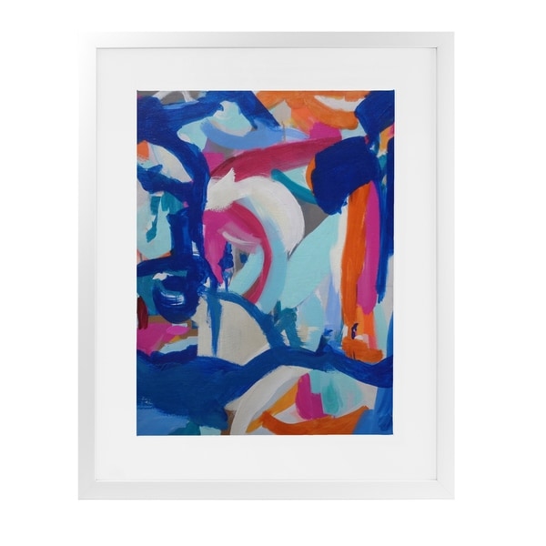 WAFFLE RODEO White Framed Giclee Print By Susan Skelley
