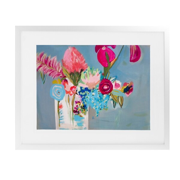 RACY RUBIES White Framed Giclee Print By Susan Skelley