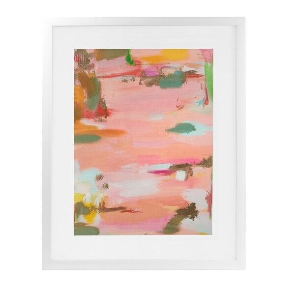 ONLINE FISHING White Framed Giclee Print By Susan Skelley