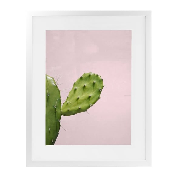 SOUTHWEST CACTUS CLOSEUP White Framed Giclee Print By Vivid Atelier