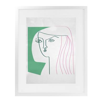 ANGENAULT ARIELE White Framed Giclee Print by Kavka Designs