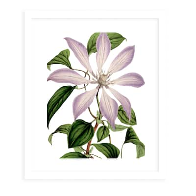 FLOWER ELEVEN WHITE White Framed Giclee Print By Kavka Designs