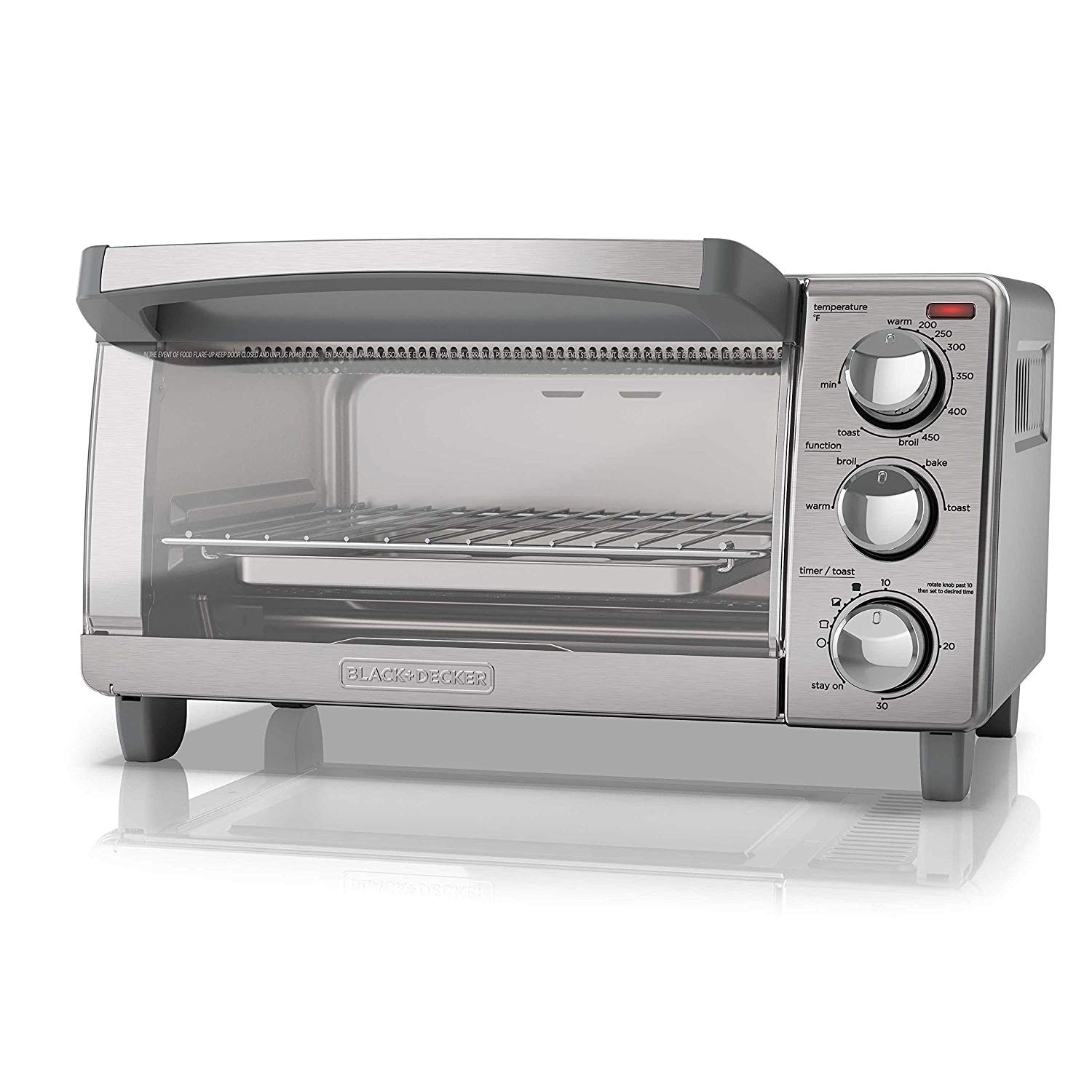 Shop Black Decker To1760ss 4 Slice Toaster Oven Stainless Steel