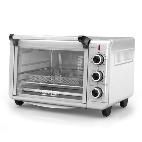 Black & Decker TO3215SS Crisp 'N Bake Air Fry Toaster Oven - Silver/Black