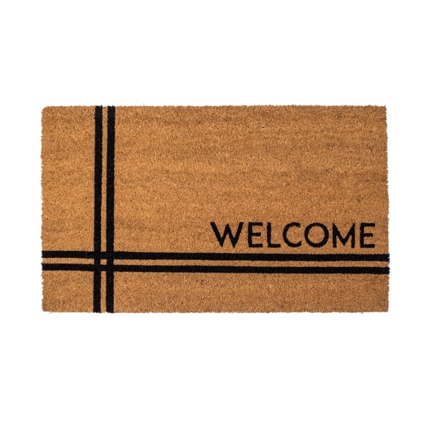 Front Door Mat Outdoor Entrance Mat Rug, Waterproof Floor Mat Shoes Scraper Cros