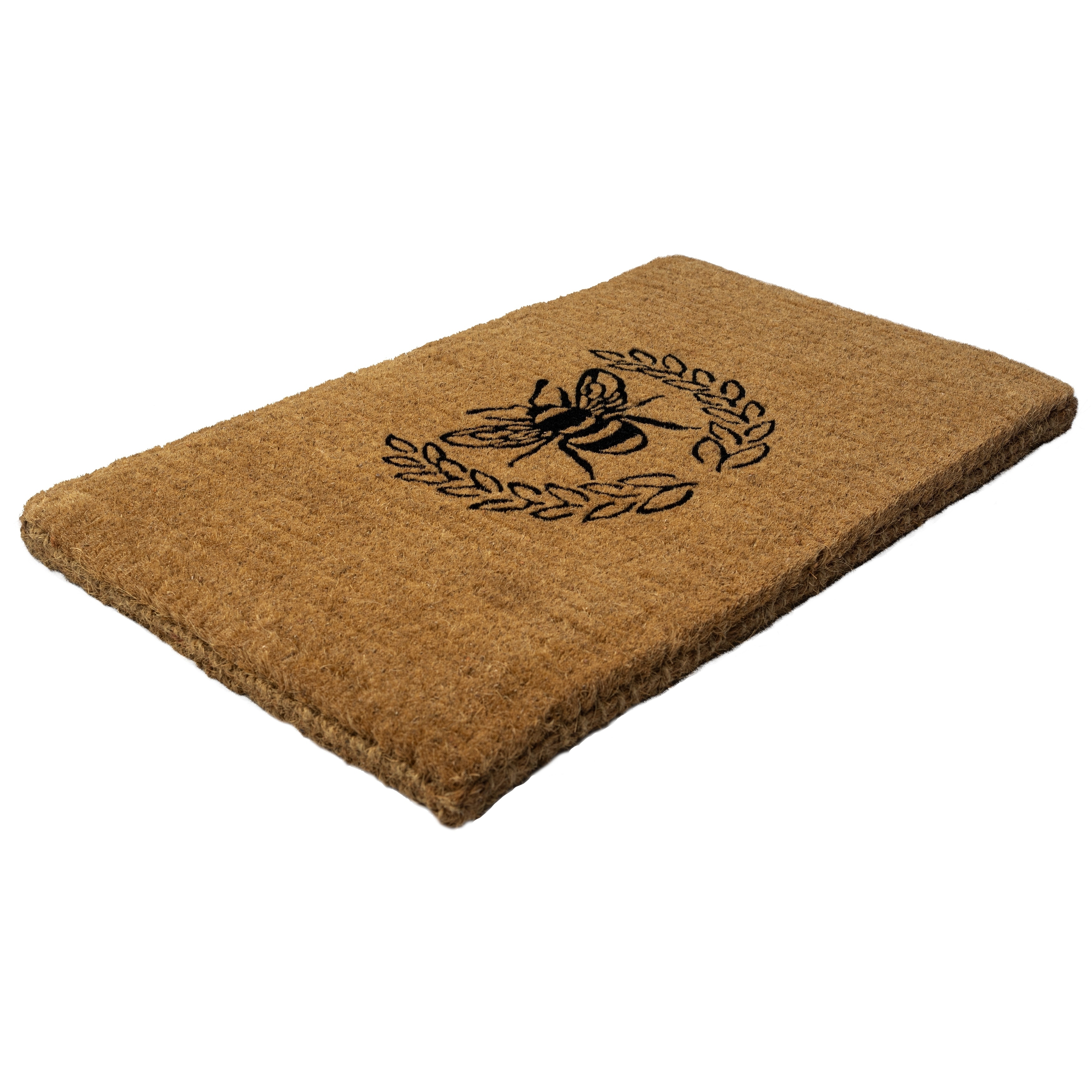 Entryways Thick Handwoven Coconut Fiber Indoor Outdoor Doormat, 26'' x  72'', Natural Coir