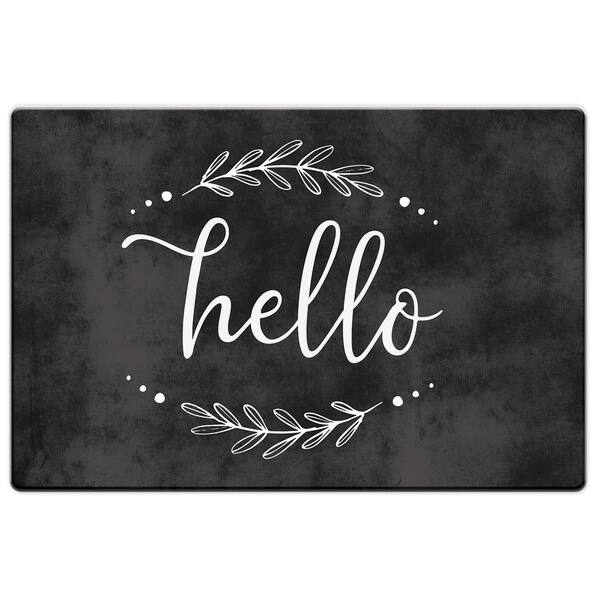 Decorative AntiFatigue Floor Mats 30" x 20" Hello 30" x 20" Overstock 30725413